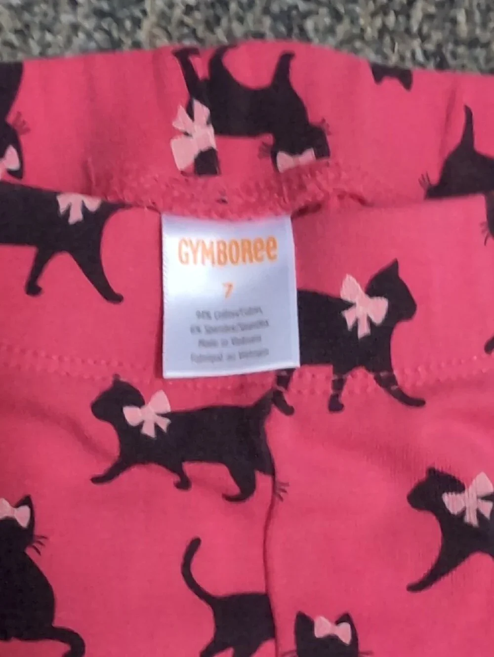 NWT Sz 7 Gymboree Dress Pink Polar Bear Dress with Matching Leggings + Cat